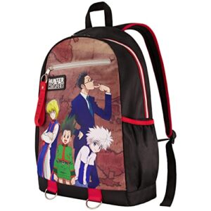 hunter x hunter 13 inch sleeve laptop backpack, padded computer bag for commute or travel, multi, one size