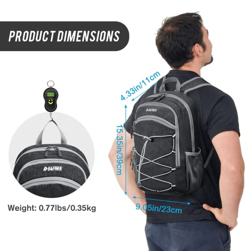 G4Free 12L Mini Hiking Daypack, Small Hiking Backpack Compact Outdoor Shoulder Backpack for Travel Cycling