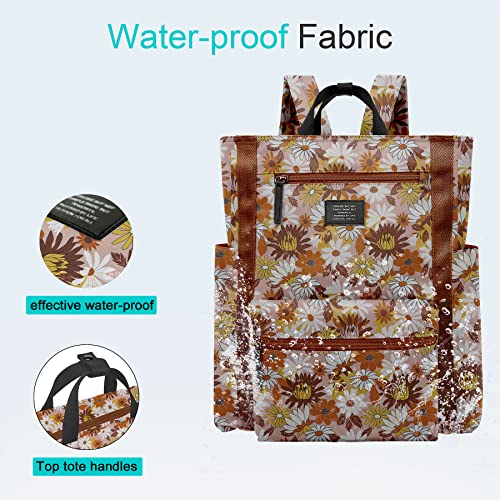 BASICPOWER Laptop Backpack for Women Men, Lightweight Bag Work Travel Casual Daypacks Fits 15.6 Inch Notebook