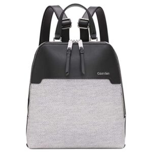 calvin klein jasper double compartment backpack, black/gray