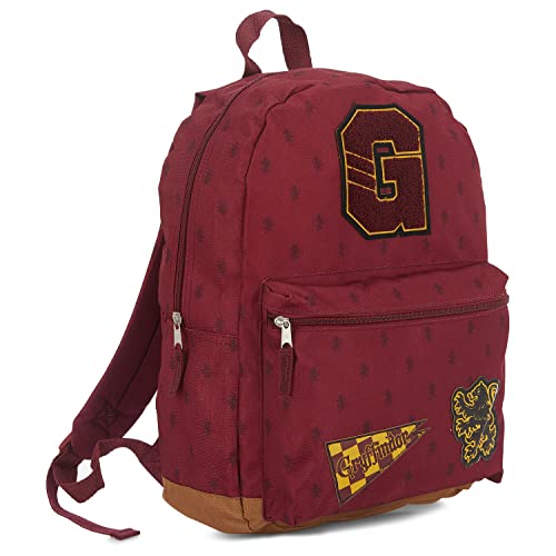 Harry Potter Hogwarts Gryffindor Backpack - Hogwarts School of Witchcraft Bookbag Knapsack For School - Boys, Girls, Adults