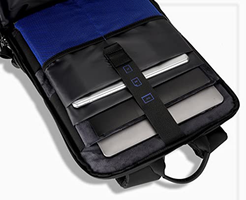 SKYBORNE Smart-Pack PLUS+ Travel backpack with anti-theft padded laptop compartment with modular detachable DOPP Kitt & built-in USB charging