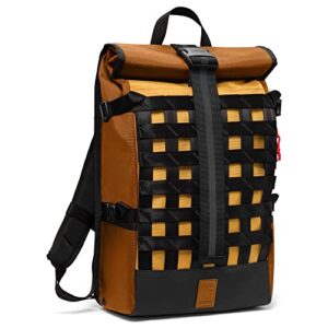 chrome industries barrage cargo laptop backpack - waterproof 15 inch laptop bag, amber tritone, 22 liter