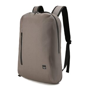 knomo harpsden 15" waterproof laptop business backpack lightweight computer dry bag water proof zipper brown