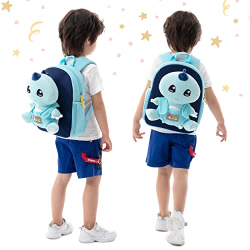 Kawaii Dinosaur Backpack for kids 3-5, Toddler backpack for boys girls, Kids' backpacks, Preschool backpack for kids 5-7, Kindergarten backpack, Toddler Bookbag, Dino Backpack for boys 4-6, Pre K Bag