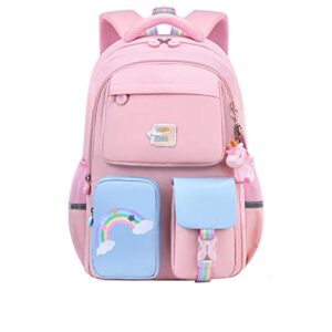 girls pink unicorn backpacks for school kids primary rainbow cute backpack multifunctional bookbag