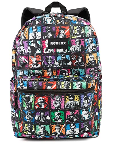 Roblox Backpack Video Game Characters Black Rucksack 17.3”