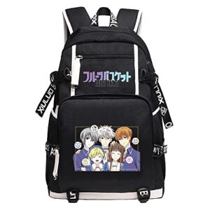 tpstbay anime bookbag casual women daypack oxford men travel backpack unisex laptop bagpack with usb port (11)