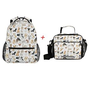 kcldeci dog backpack with lunch bag set
