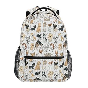 Kcldeci Dog Backpack with Lunch Bag Set