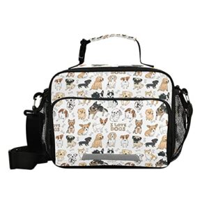 Kcldeci Dog Backpack with Lunch Bag Set