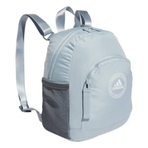 adidas linear 3 mini backpack, wonder blue/white, one size