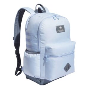 adidas originals national 3.0 backpack, blue dawn/onix grey, one size