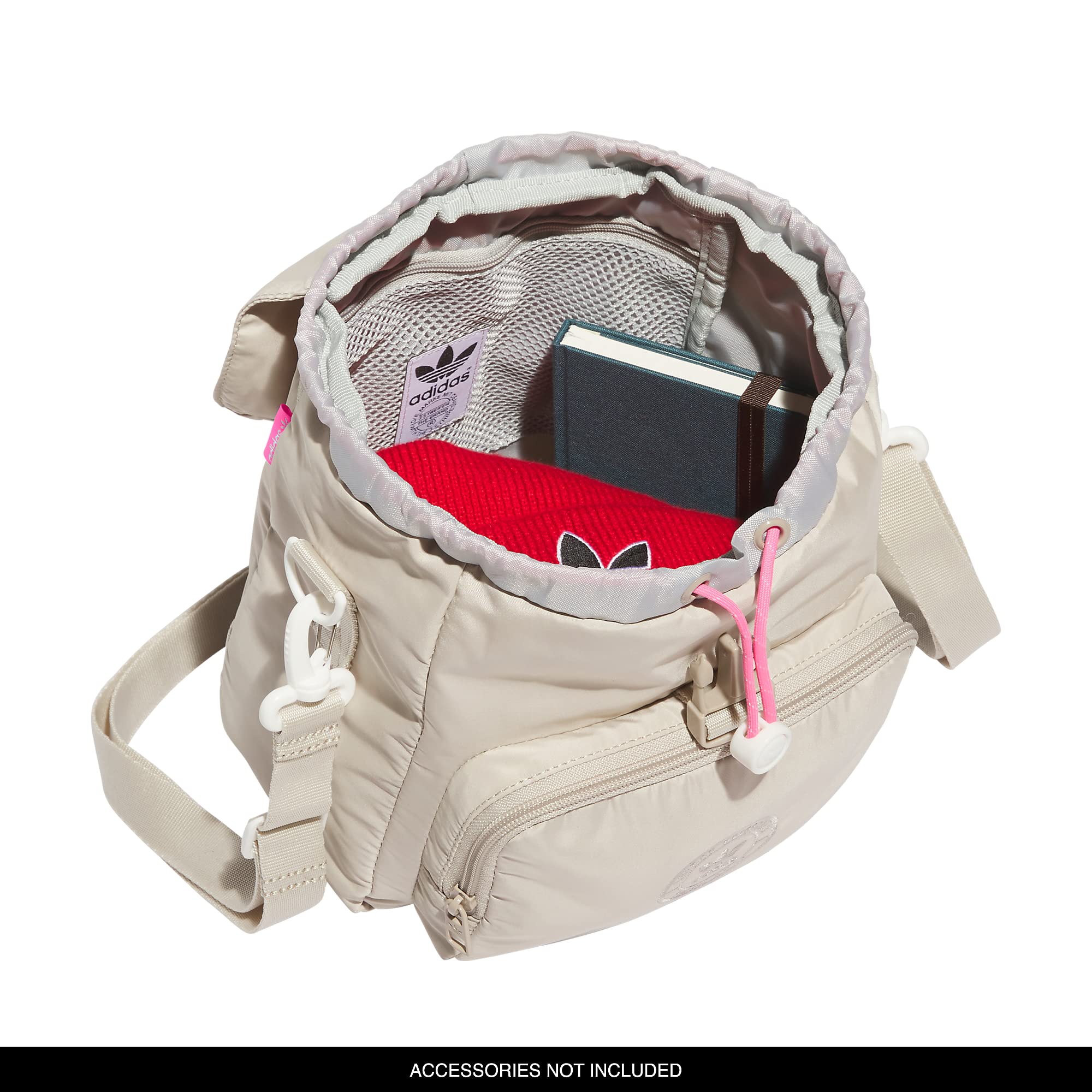 adidas Originals Micro 3.0 Mini Backpack, Wonder Beige/Lucid Pink, One Size