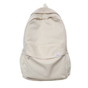 cherse kawaii backpack cute aesthetic backpack aesthetic school supplies korean school bag for girls mochila (beige)