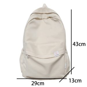 CHERSE Kawaii Backpack Cute Aesthetic Backpack Aesthetic School Supplies Korean School Bag for Girls Mochila (beige)