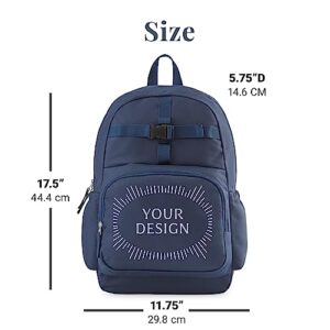 Let's Make Memories Navy Backpack - Personalized Back to School - Football