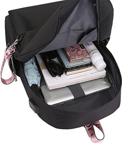 JUSTGOGO Stray Kids Backpack Daypack Laptop Bag School Bag Mochila Bookbag Shoulder Bag Color C1