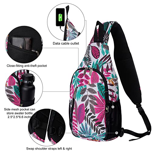 N NEVO RHINO Crossbody Sling Backpack Multipurpose Sling Bag Daypack for Travel Hiking Sports