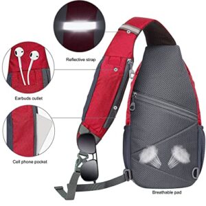 N NEVO RHINO Crossbody Sling Backpack Multipurpose Sling Bag Daypack for Travel Hiking Sports