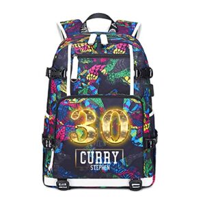 ansigeren basketball player 30 multifunction backpack travel student backpack fans bookbag for men women (1)