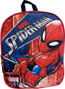 fast forward spider-man 11" mini backpack (navy blue-red)