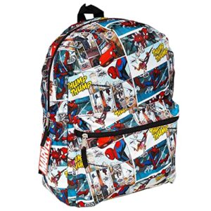 Spiderman Backpack with Lunch Box - Bundle with Spiderman Backpack, Spiderman Lunch Bag, Water Bottle, Stickers, More | Spiderman Backpack and Lunch Box Set