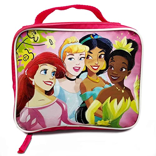 DIBSIES Personalized Princess Backpack and Lunch Box Combo featuring Ariel andJasmine