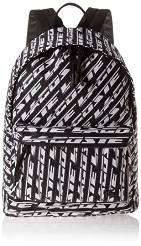 Lacoste Graphic All-Over-Printed Backpack, Mono Noir Blanc