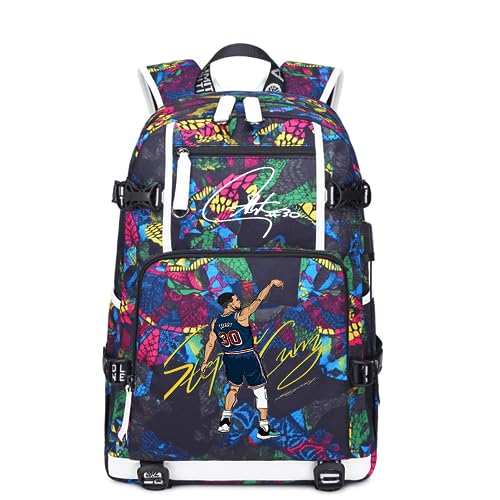 JAJA Basketball star SC 30 athlete multifunctional backpack men and women travel backpack student schoolbag fan schoolbag (1)