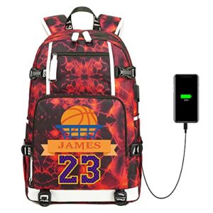 jaja star jms 23 basketball player multi-functional backpack men's and women's travel backpack student schoolbag fan schoolbag (4)