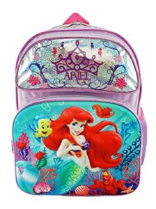 ruz the little mermaid ariel large 3-d eva molded backpack