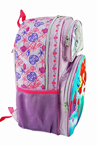 Ruz The Little Mermaid Ariel Large 3-D EVA Molded Backpack