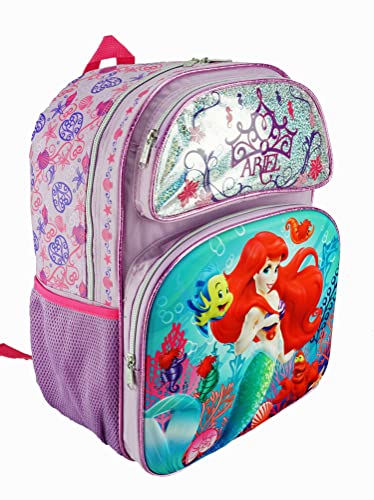 Ruz The Little Mermaid Ariel Large 3-D EVA Molded Backpack