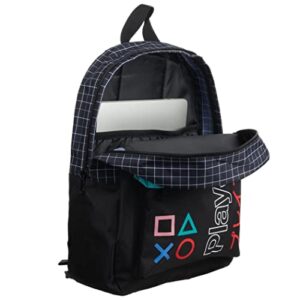 Bioworld Sony Playstation 16.5" Kanji Color Block Laptop Backpack with Adjustable Straps