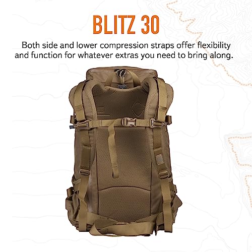 Mystery Ranch Blitz 30 Backpack - Tactical Daypack Molle Hiking Packs, 30L, L/XL,Coyote