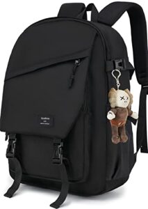 lmeison backpack for school black backpacks for girls college bookbag waterproof school bags for men women travel rucksack for teen boys cute back pack for middle school high school