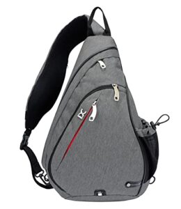 inoxto sling bag, multipurpose crossbody shoulder bag for men and women (dark grey)