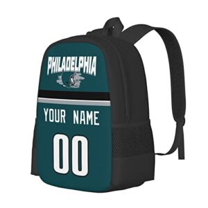 ANTKING Philadelphia Backpack Custom any Name and Number Gifts for Men Women