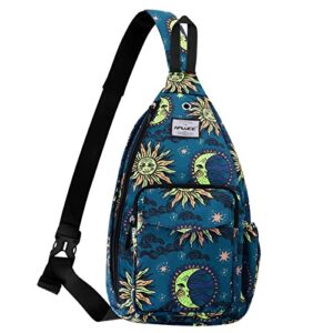 hawee chest bags for women medium size sling backpack waterproof fabric