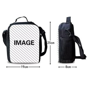 Allinterest Chicken Printing School Backpack And Lunch Box Set Soft Lightweight Adjustable Shoulder Strap Bag