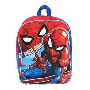 spider-man 16 inch backpack, blue, large