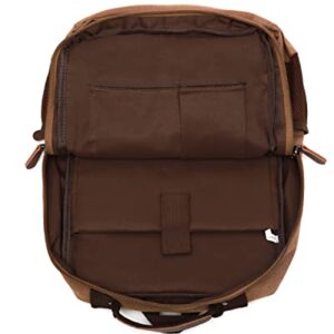 JIAO MIAO Canvas Vintage Message Travel Bag Rucksack Laptop Backpack,220807-07