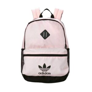 adidas original base backpack, pink tint/black/white, one size