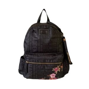 steve madden bpack backpack (black logo floral)
