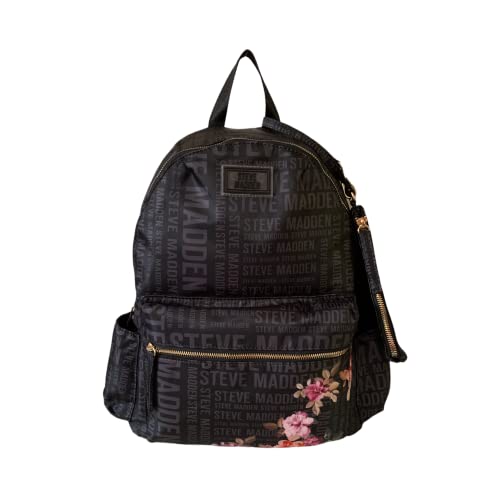 Steve Madden BPACK Backpack (BLACK LOGO FLORAL)