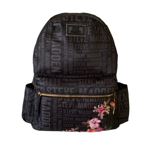 Steve Madden BPACK Backpack (BLACK LOGO FLORAL)