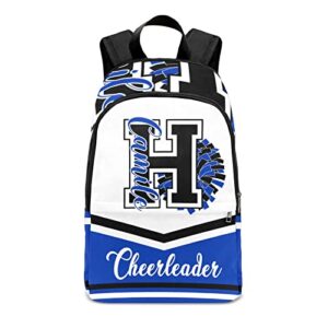 yeshop cheerleader black blue 1 personalized backpack for teen boys girls,custom travel backpack bookbag casual bag name gift