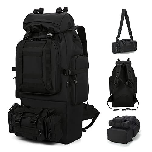 TianYaOutDoor Military Tactical Backpack Detachable Molle Bag Large capacity Rucksack Camping Hiking Backpack for Men Women