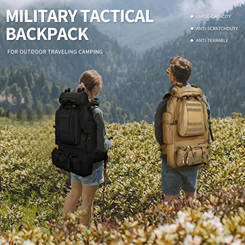 TianYaOutDoor Military Tactical Backpack Detachable Molle Bag Large capacity Rucksack Camping Hiking Backpack for Men Women